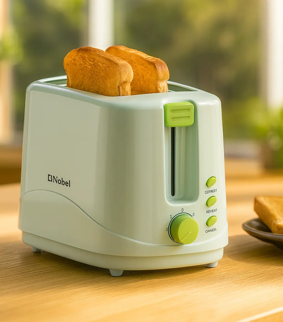 Nobel – 2-Slice Toaster | Breakfast Made Simple & Perfectly Crisp Every Time TrendyZone