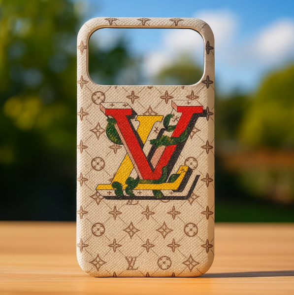 LV Leather iPhone Case Trendy Zone