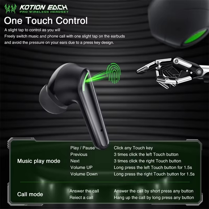 Hot Selling W58 Gaming Earphone BT 5.3