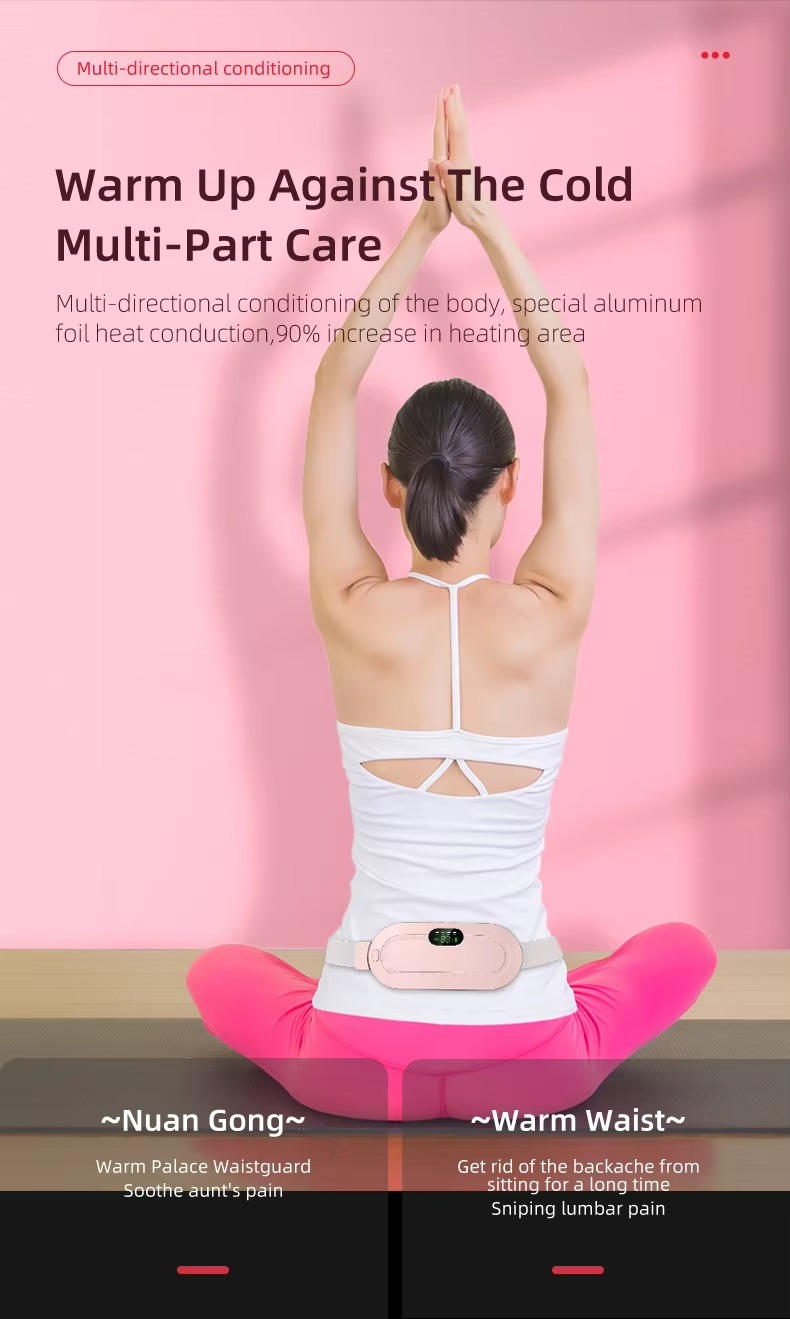 Wireless Menstrual Heating Pad with Massage – Fast Pain Relief & Comfort Belt