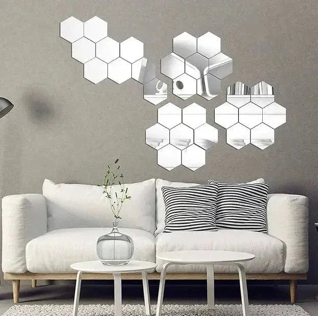 Hexagon Style Acrylic Mirror Trendy zone